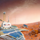 Illustration for article titled This Artist's Cheerful Renderings of Space Exploration Look Like Stills From The Martian